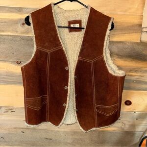Genuine leather vest